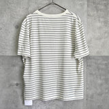 セリーヌ トリオンフ ボーダー柄 Tシャツ ホワイト - NEWSED