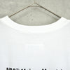 エムエムシックス メゾン マルジェラ カレンダーロゴ フリンジ Tシャツ ホワイト