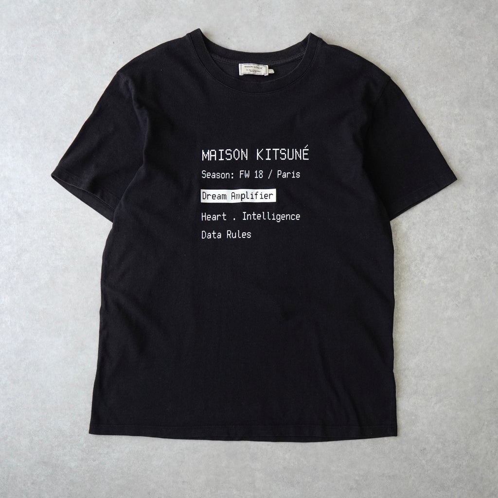 Maison Kitsune 印花黑色 T 恤