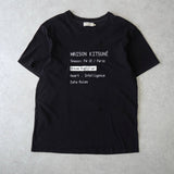 メゾン キツネ プリント Tシャツ ブラック - NEWSED