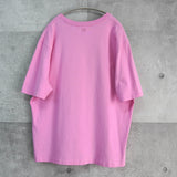 アミパリ アミパリス ハートロゴ オーバーサイズ Tシャツ ピンク - NEWSED