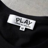 プレイ コムデギャルソン ハートロゴ Tシャツ ブラック - NEWSED