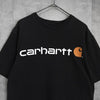 カーハート ロゴ Tシャツ ブラック