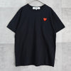 Play Comme des Garcons 心形徽标短袖 T 恤 黑色