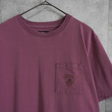 ステューシー クローバー 刺繍 Tシャツ パープル - NEWSED