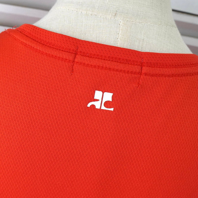 クレージュ スポーティー生地 ロゴ Tシャツ レッド レディース - NEWSED