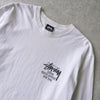 Stüssy 白色双面印花长袖T恤