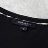 バーバリー ラインストーン ロゴ Tシャツ ブラック レディース