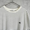 セリーヌ トリオンフ ボーダー柄 Tシャツ ホワイト