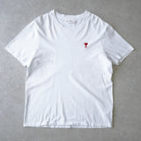 アミパリ アミ パリス ハートロゴ Tシャツ ホワイト - NEWSED