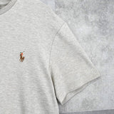 ポロラルフローレン スモールポニー ロゴ Tシャツ グレージュ - NEWSED