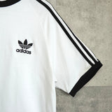 アディダス トレフォイルロゴ Tシャツ ホワイト / ブラック - NEWSED