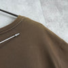 Maison Kitsune College Logo T-Shirt in Brown Khaki