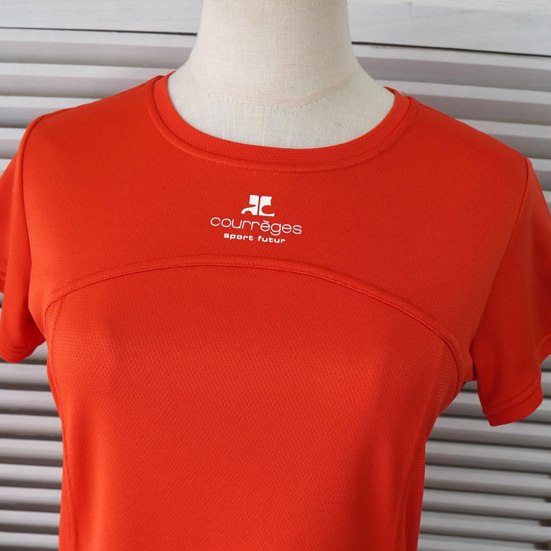 クレージュ スポーティー生地 ロゴ Tシャツ レッド レディース - NEWSED
