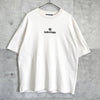 Balenciaga 米色徽标刺绣超大 T 恤