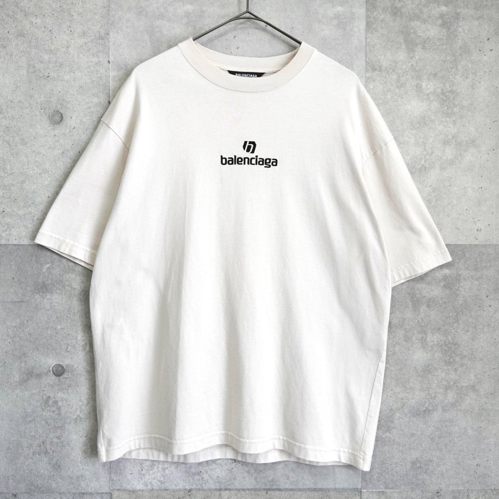 極美品］バレンシアガBBロゴTシャツホワイトサイズS 【公式通販】