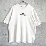 バレンシアガ ロゴ刺繍 オーバーサイズ Tシャツ ベージュ - NEWSED