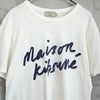 メゾンキツネ 筆記体ロゴ Tシャツ ホワイト