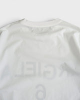 エムエムシックス メゾン マルジェラ シャツ素材 プルオーバー オーバーサイズ ロゴ Tシャツ ホワイト サイズ38 メンズ レディース - NEWSED