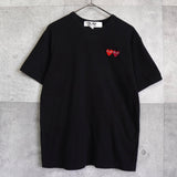 プレイ コムデギャルソン ハートロゴ Tシャツ ブラック - NEWSED