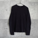 ジルサンダー バックロゴ プレーン ロンT ネイビー - NEWSED