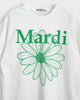 マルディ メクルディ フラワー ロゴ Tシャツ ホワイト レディース