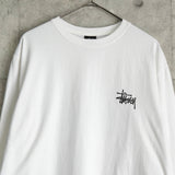 ステューシー ビッグロゴ ロンT ホワイト - NEWSED