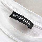 バレンシアガ ロゴ オーバーサイズ Tシャツ ホワイト - NEWSED