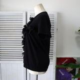 コムデギャルソン フリル レース Tシャツ ブラック レディース - NEWSED