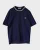 フレッドペリー ヴィンテージ リブネック 鹿子 Tシャツ ネイビー サイズ40 メンズ レディース