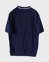 フレッドペリー ヴィンテージ リブネック 鹿子 Tシャツ ネイビー サイズ40 メンズ レディース - NEWSED