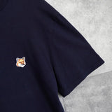 メゾンキツネ フォックスヘッド Tシャツ ネイビー - NEWSED