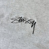 Stüssy 灰色徽标刺绣 T 恤