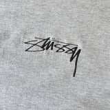 ステューシー ロゴ刺繍 Tシャツ グレー - NEWSED