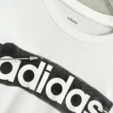 アディダス ロゴ Tシャツ ホワイト - NEWSED