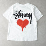 ステューシー ロゴ 両面プリント 半袖Tシャツ ホワイト - NEWSED