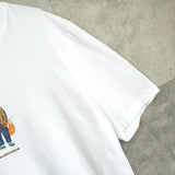 メゾンキツネ フォックス プリント Tシャツ ホワイト - NEWSED