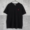 アミパリ アミ パリス ハートロゴ Tシャツ ブラック