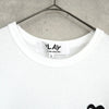 プレイ コムデギャルソン ハートロゴ Tシャツ ホワイト
