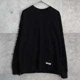 エルエムシー プリント ロンT ブラック メンズ - NEWSED