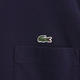 ラコステ ロゴ 鹿の子 ポケット Tシャツ ネイビー - NEWSED