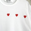 プレイ コム デ ギャルソン ハート Tシャツ ホワイト