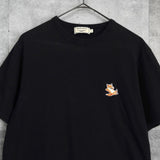 メゾン キツネ チラックスフォックス Tシャツ ブラック - NEWSED