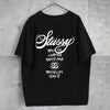 Stüssy 黑色双面印花T恤