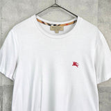 バーバリー ロンドン イングランド ホースロゴ Tシャツ ホワイト メンズ - NEWSED