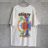 ステューシー 両面プリント Tシャツ ホワイト - NEWSED