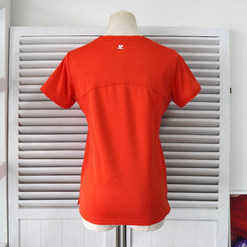 クレージュ スポーティー生地 ロゴ Tシャツ レッド レディース - NEWSED