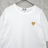 プレイ コムデギャルソン ハートロゴ Tシャツ ホワイト