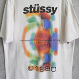 ステューシー 両面プリント Tシャツ ホワイト - NEWSED