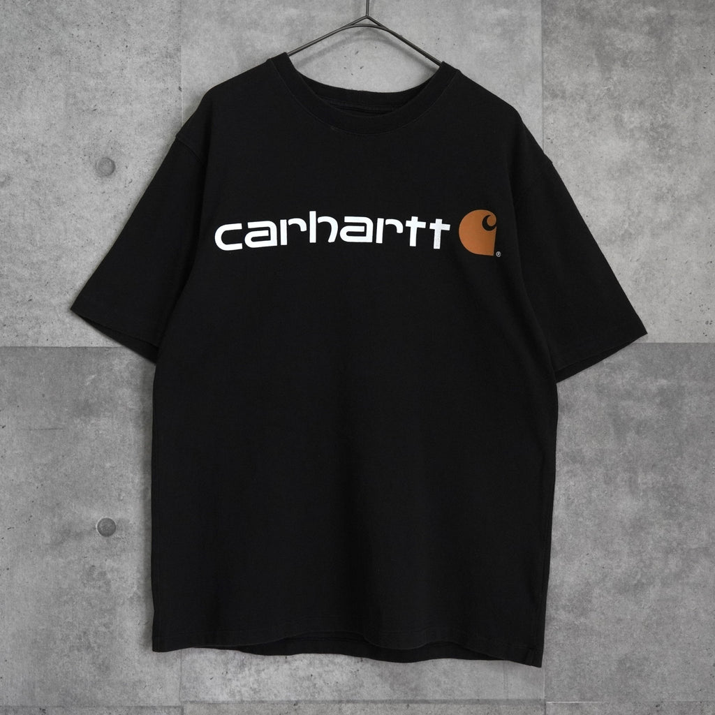 カーハート ロゴ Tシャツ ブラック